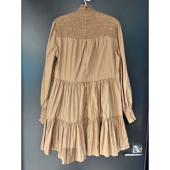 VERONICA BEARD Vigore Smocked Tiered Dress Size 8 - Picture 5 of 10